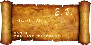 Ekhardt Vita névjegykártya